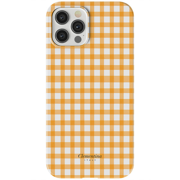 Orange Gingham Tough Case
