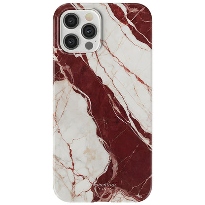 Burgundy Marble Snap Case