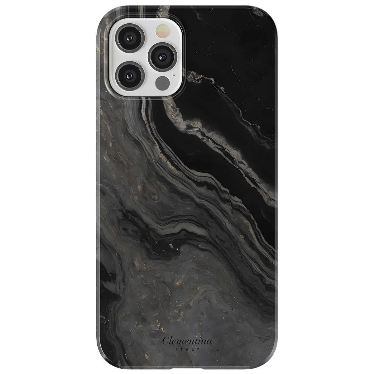 Black Marble Snap Case