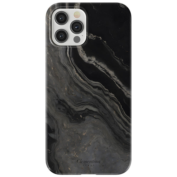 Black Marble Tough MagSafe Case