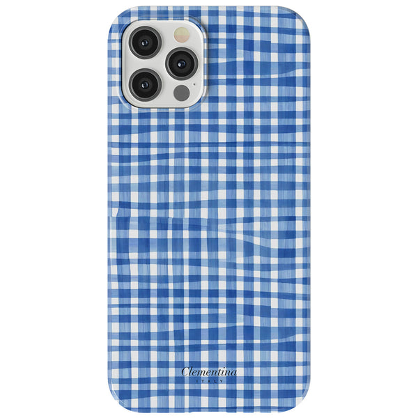 Blue Gingham Tough MagSafe Case