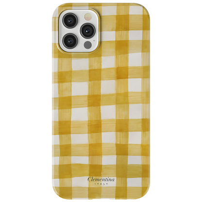 Yellow Gingham Snap Case