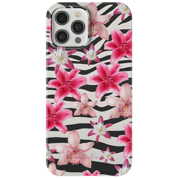 Zebra and Floral Tough Case