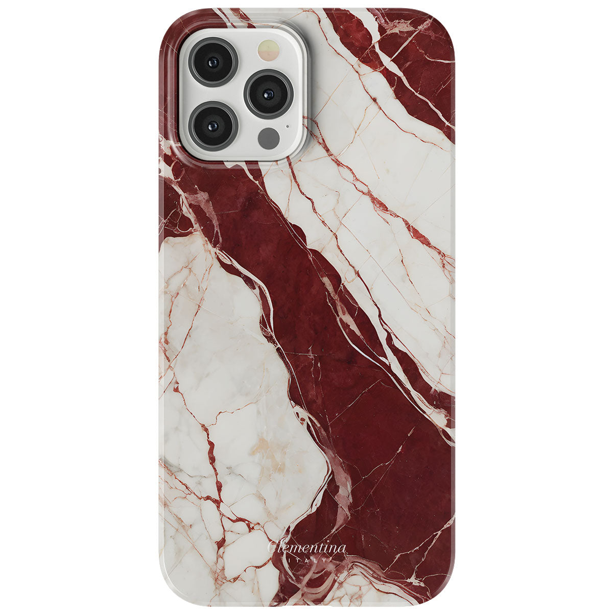 Burgundy Marble Tough MagSafe Case