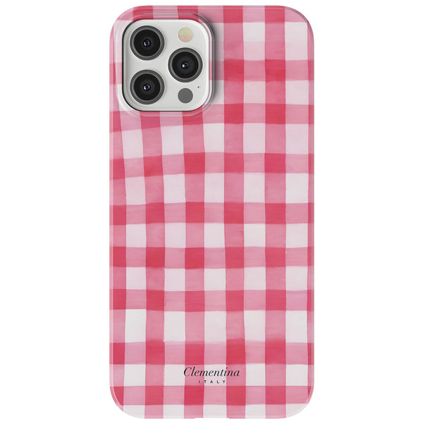 Pink Gingham Tough MagSafe Case