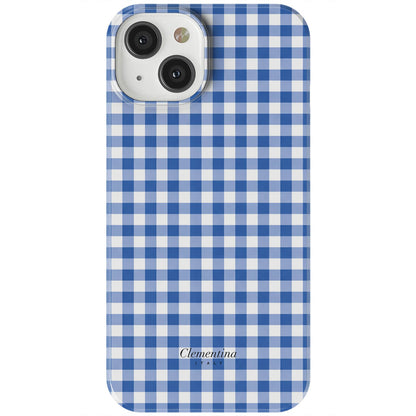 Blue Gingham Tough MagSafe Case