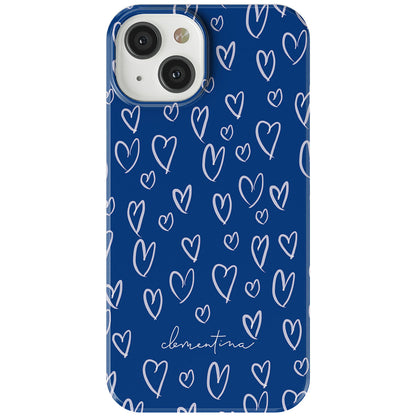 Blue Hearts Tough Case