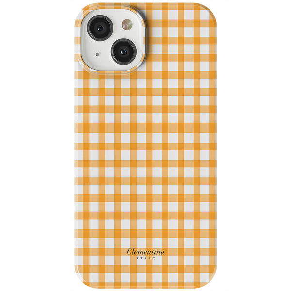 Orange Gingham Tough Case