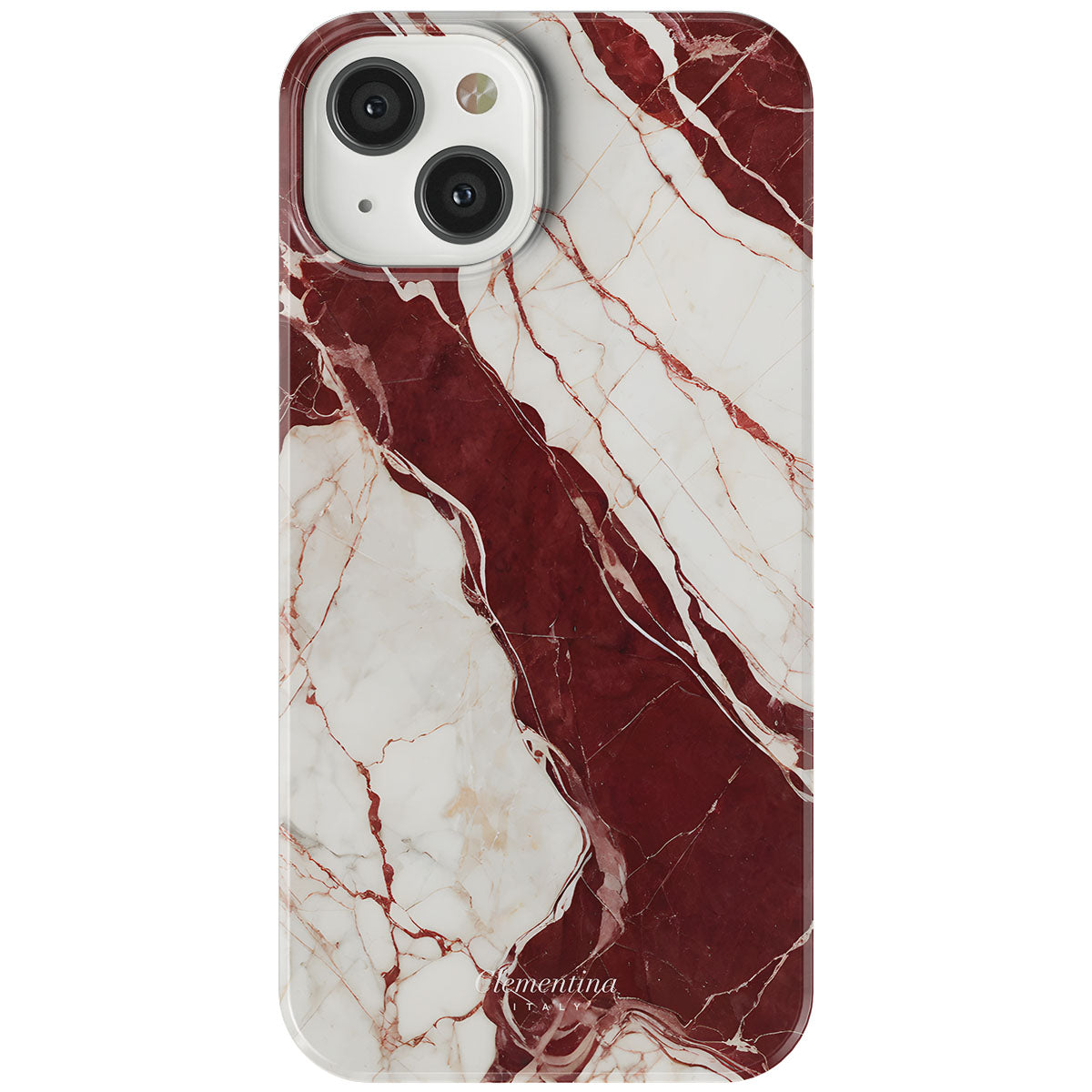 Burgundy Marble Tough MagSafe Case