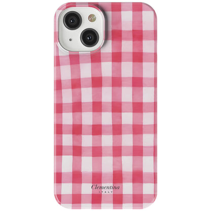 Pink Gingham Snap Case