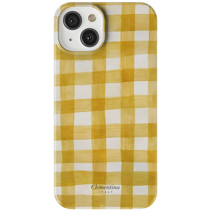 Yellow Gingham Snap Case