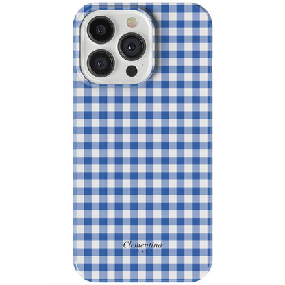 Blue Gingham Tough MagSafe Case