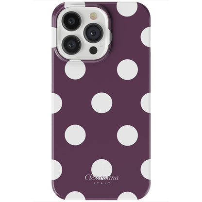 Burgundy Dots Tough Case