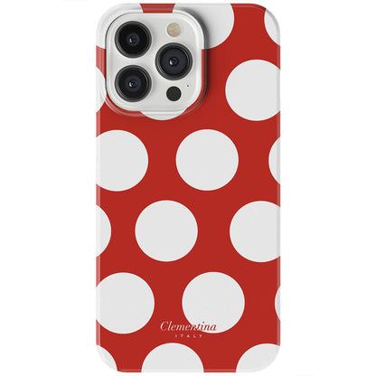 White Polka Dots Tough Case