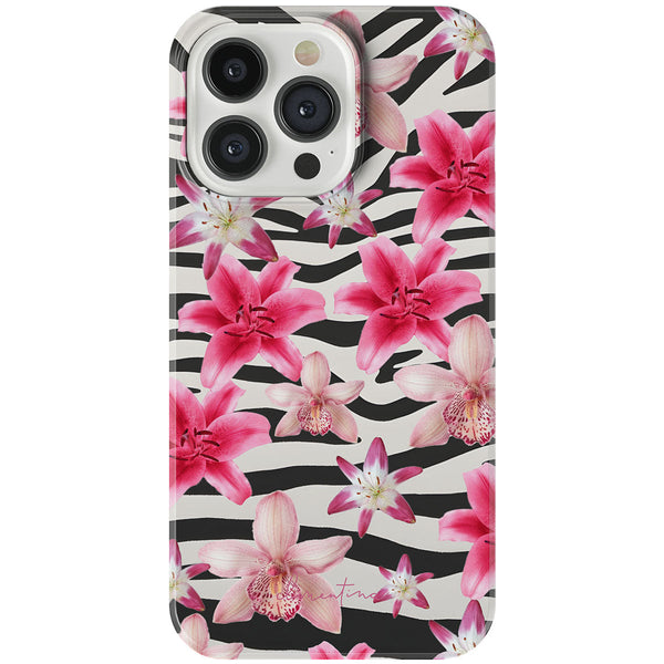 Zebra and Floral Tough Case