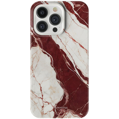 Burgundy Marble Tough MagSafe Case