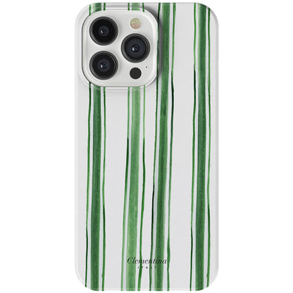 Green Stripes Snap Case