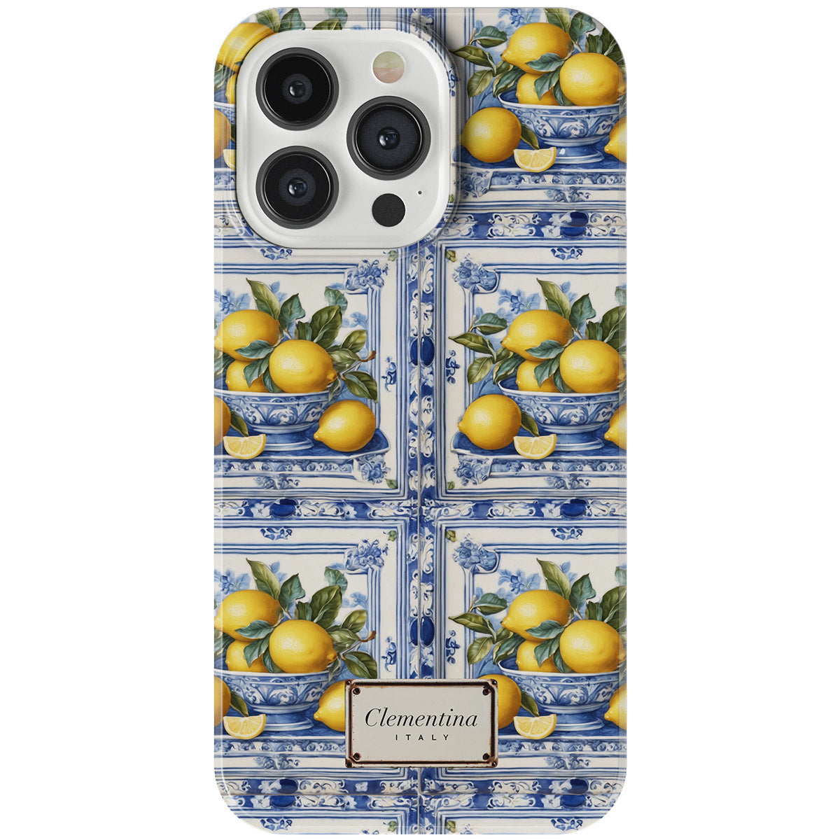 Lemon Majolica Snap Case