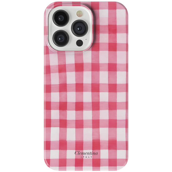 Pink Gingham Tough MagSafe Case