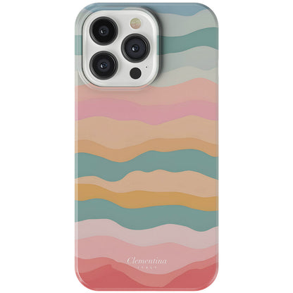 Rainbow Wave Snap Case