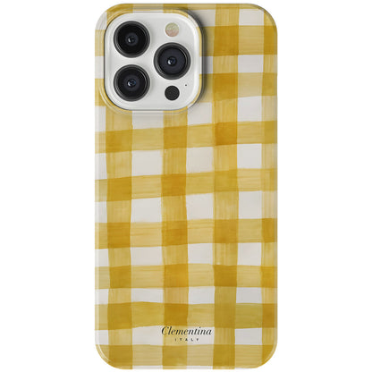 Yellow Gingham Tough Case