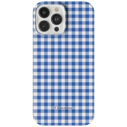 Blue Gingham Tough MagSafe Case
