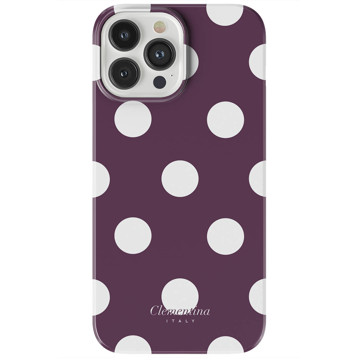 Burgundy Dots Tough Case