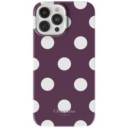 Burgundy Dots Tough Case