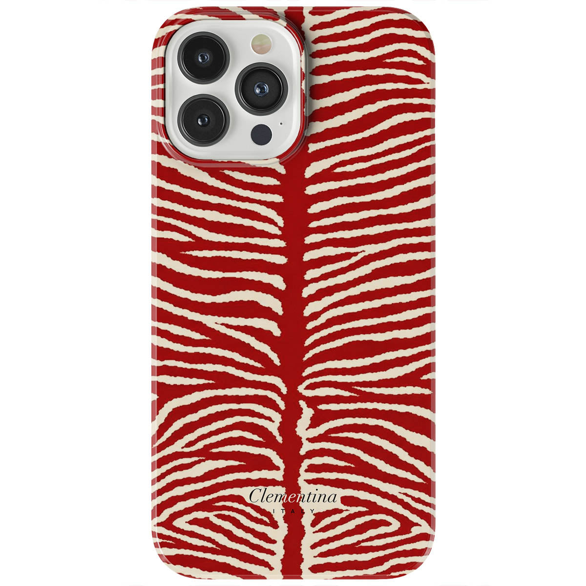 Burgundy Zebra Tough MagSafe Case