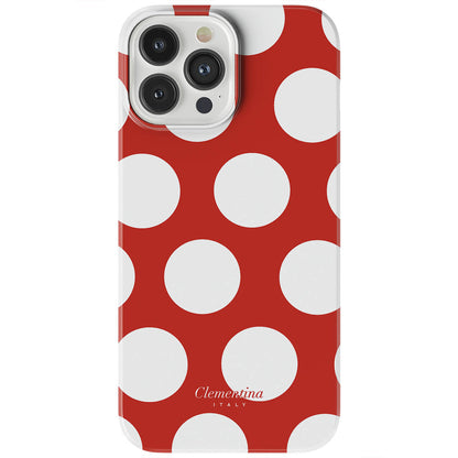 White Polka Dots Tough MagSafe Case