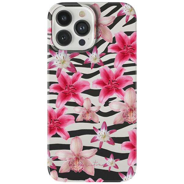 Zebra and Floral Tough Case