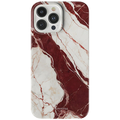 Burgundy Marble Snap Case