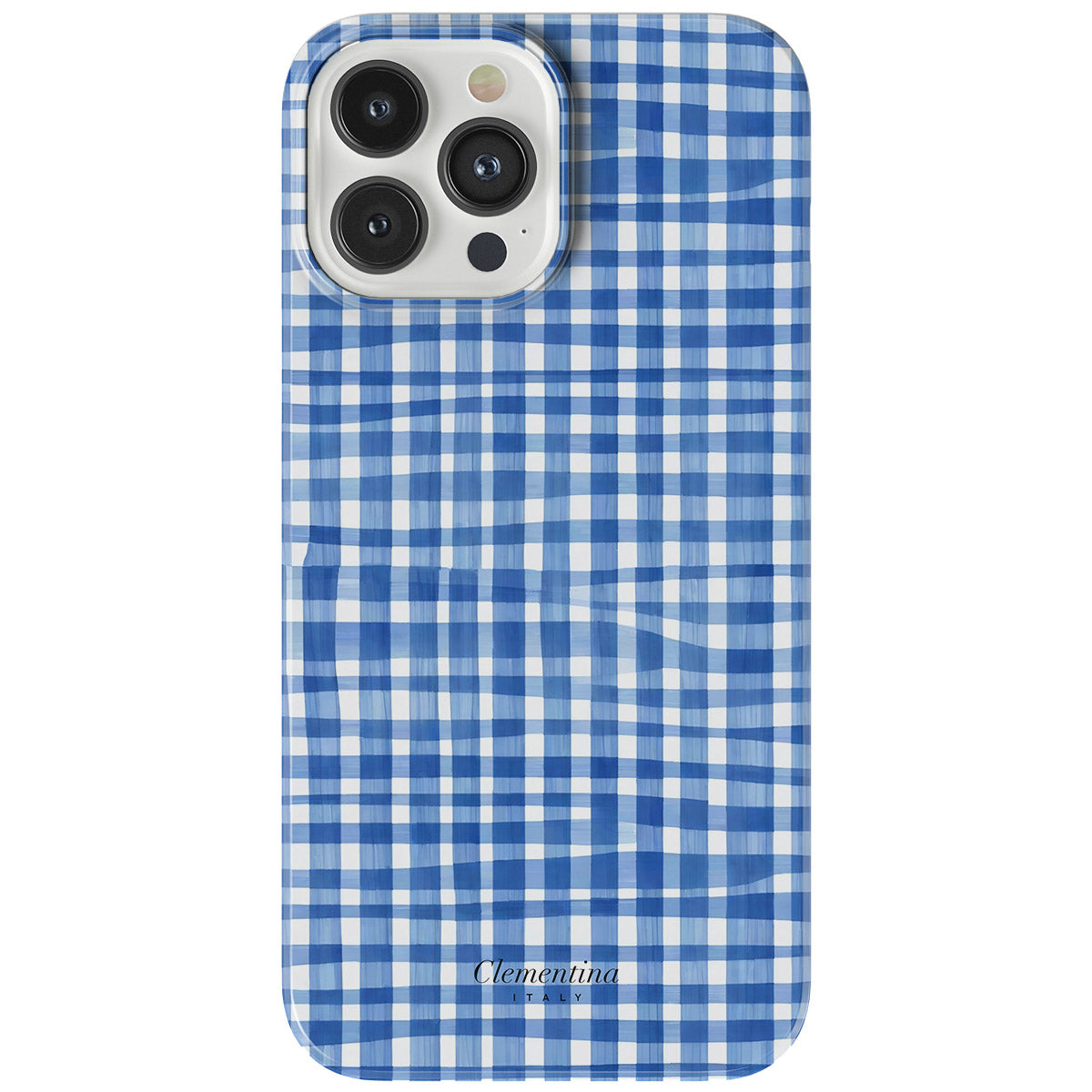 Blue Gingham Snap Case