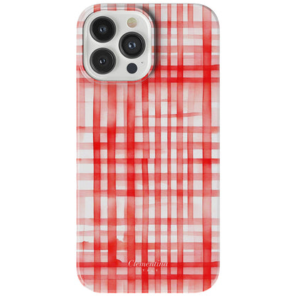 Red Gingham Tough MagSafe Case