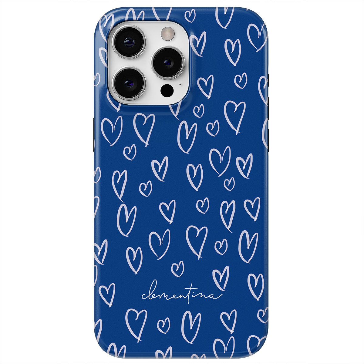 Blue Hearts Snap Case