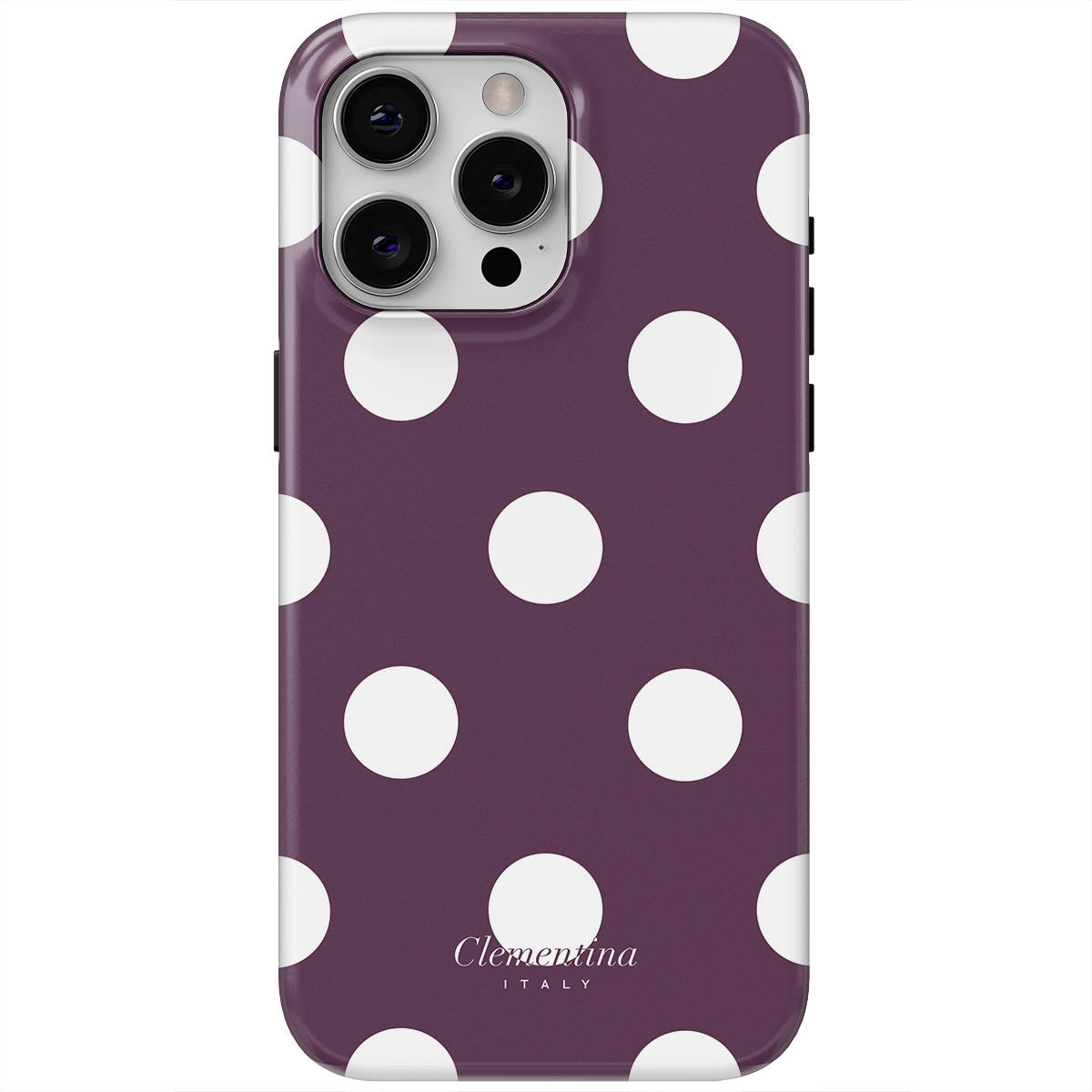 Burgundy Dots Tough Case