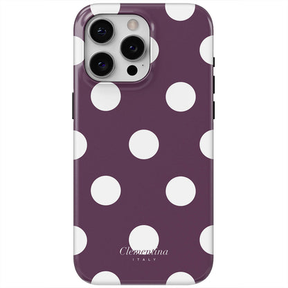 Burgundy Dots Tough Case