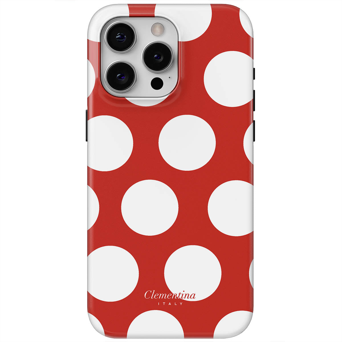 White Polka Dots Tough Case