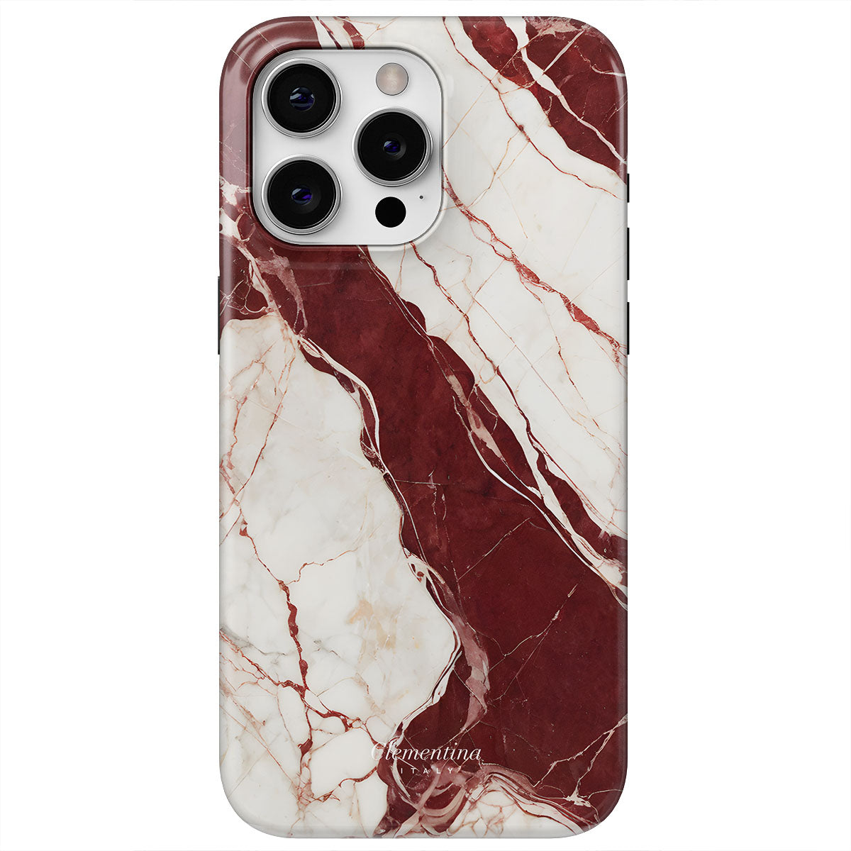 Burgundy Marble Snap Case