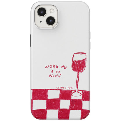 9 to Wine Snap Case