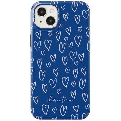 Blue Hearts Tough MagSafe Case