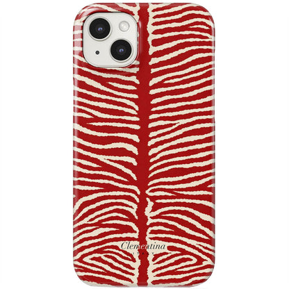 Burgundy Zebra Tough MagSafe Case
