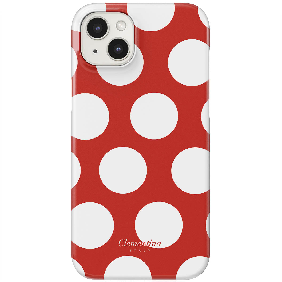 White Polka Dots Tough Case