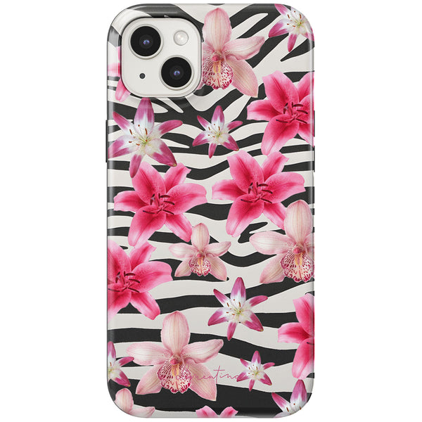 Zebra and Floral Tough Case