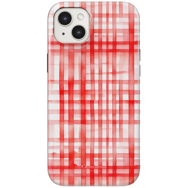 Red Gingham Tough MagSafe Case