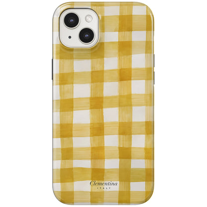 Yellow Gingham Tough Case