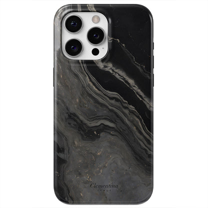 Black Marble Tough MagSafe Case