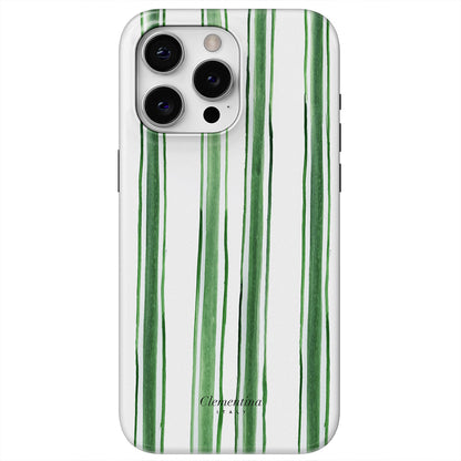 Green Stripes Tough Case