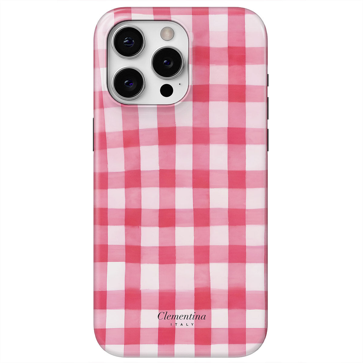 Pink Gingham Snap Case