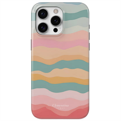 Rainbow Wave Snap Case